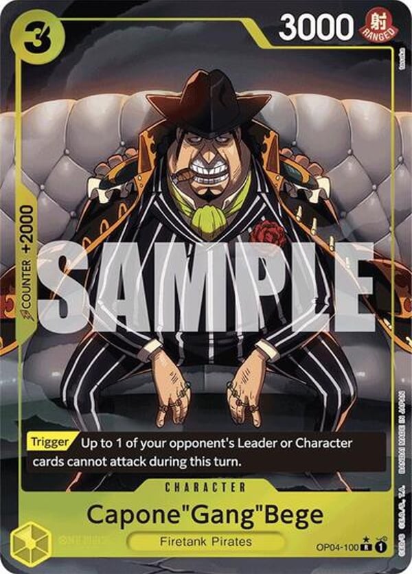 Capone"Gang"Bege (OP04-100) (Alternate Art) OP04-100 — English PRB-01 printing