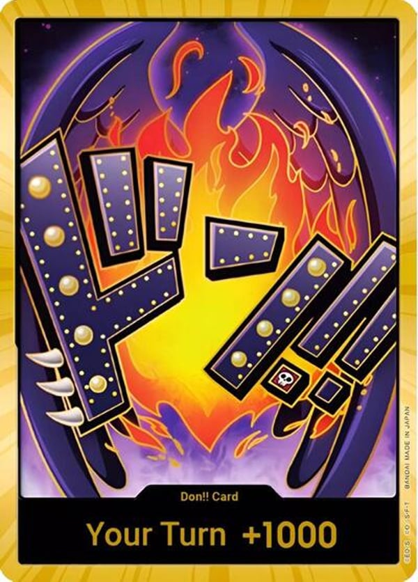 DON!! Card (King) (Gold)  — English PRB-01 printing