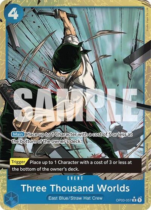 Three Thousand Worlds (Alternate Art) OP03-057 — English PRB-01 printing