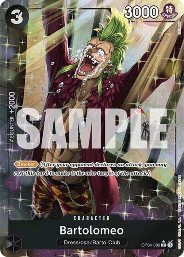 Bartolomeo (OP04-089) (Alternate Art) OP04-089 — English PRB-01 printing