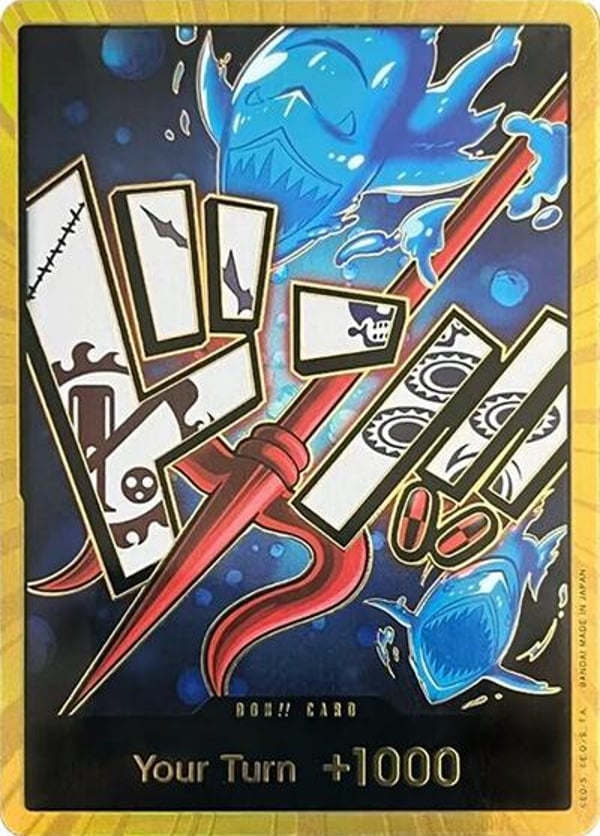 DON!! Card (Hody Jones) (Gold)  — English PRB-01 printing