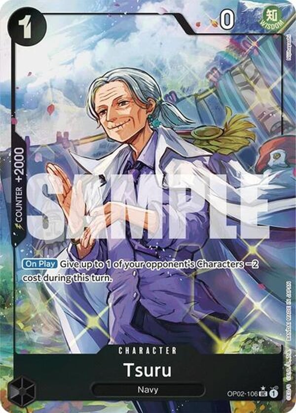 Tsuru (Full Art) OP02-106 — English PRB-01 printing