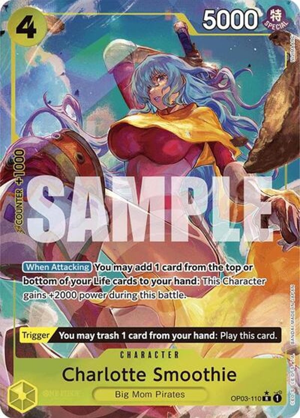 Charlotte Smoothie (Full Art) OP03-110 — English PRB-01 printing