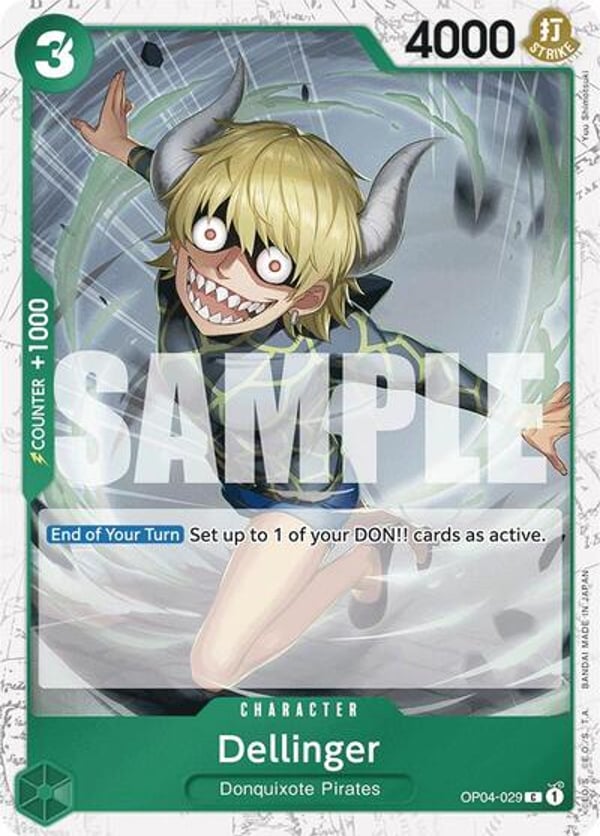 Dellinger (Jolly Roger Foil) OP04-029 — English PRB-01 printing