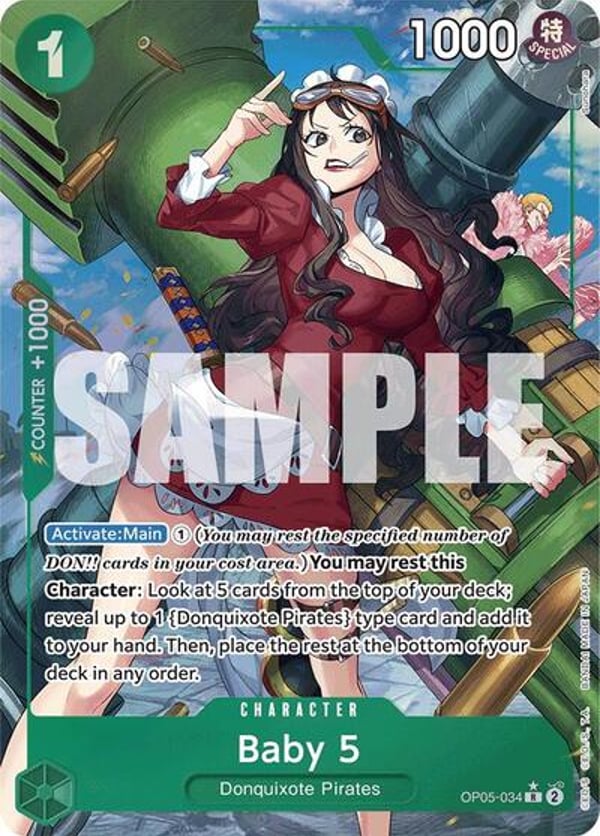 Baby 5 (OP05-034) (Alternate Art) OP05-034 — English PRB-01 printing
