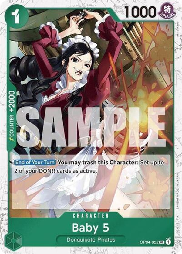 Baby 5 (OP04-032) (Jolly Roger Foil) OP04-032 — English PRB-01 printing