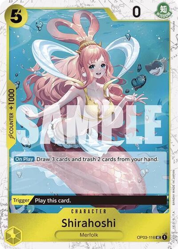 Shirahoshi (OP03-116) (Jolly Roger Foil) OP03-116 — English PRB-01 printing