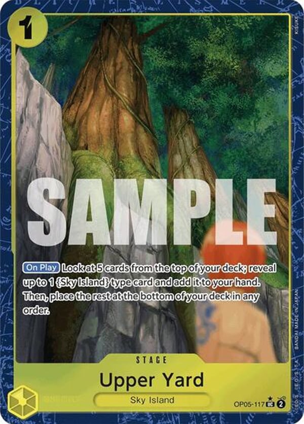 Upper Yard (Alternate Art) OP05-117 — English PRB-01 printing