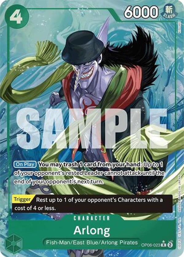 Arlong (Alternate Art) OP06-023 — English PRB-01 printing