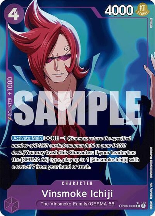 Vinsmoke Ichiji (OP06-060) (Full Art) OP06-060 — English PRB-01 printing