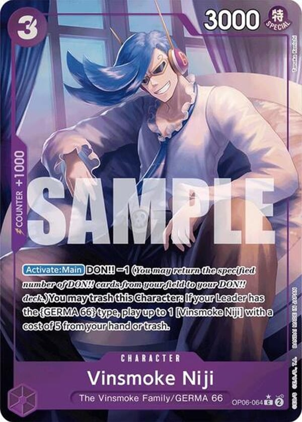 Vinsmoke Niji (OP06-064) (Full Art) OP06-064 — English PRB-01 printing