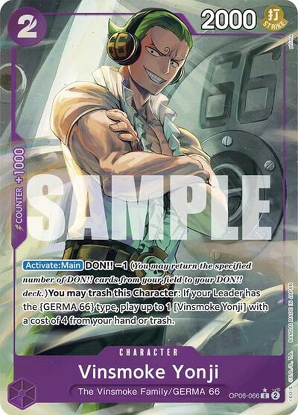 Vinsmoke Yonji (OP06-066) (Full Art) OP06-066 — English PRB-01 printing