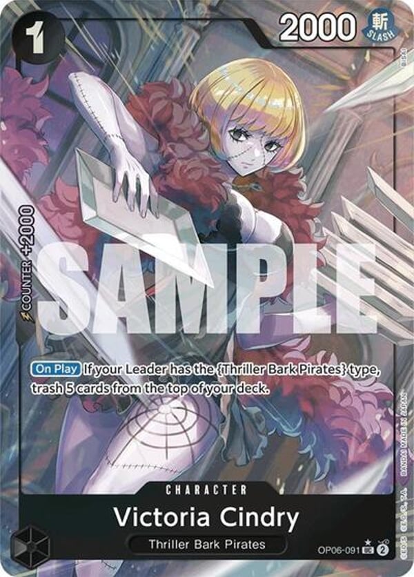 Victoria Cindry (Full Art) OP06-091 — English PRB-01 printing