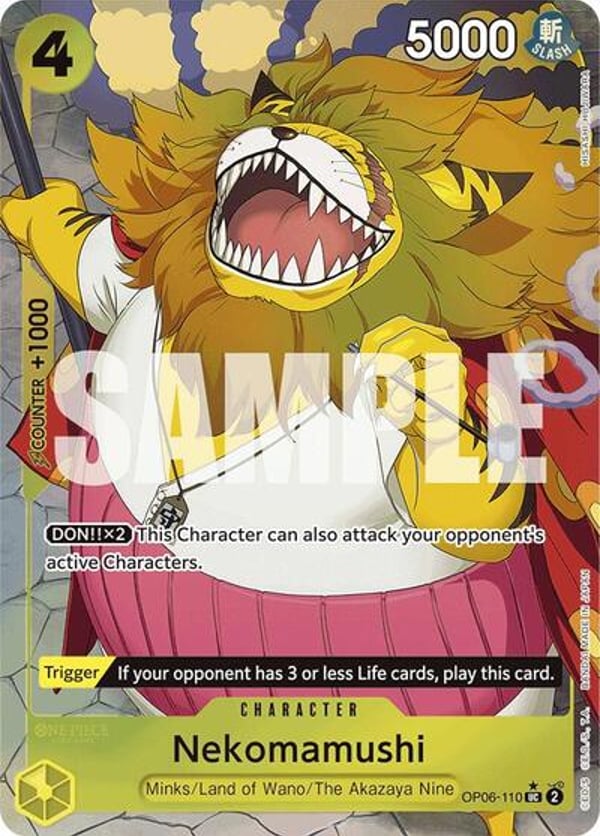 Nekomamushi (Full Art) OP06-110 — English PRB-01 printing