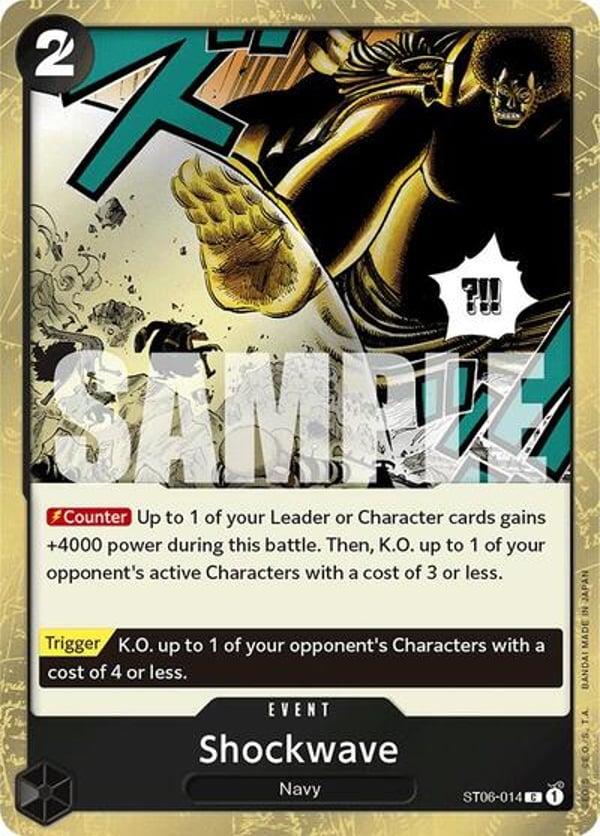Shockwave (Jolly Roger Foil) ST06-014 — English PRB-01 printing