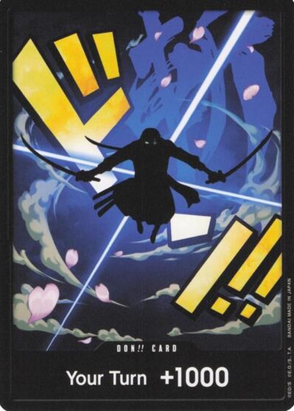 DON!! Card (Zoro)  — English PRB-01 printing