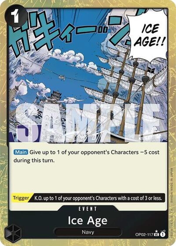 Ice Age (Textured Foil) OP02-117 — English PRB-01 printing