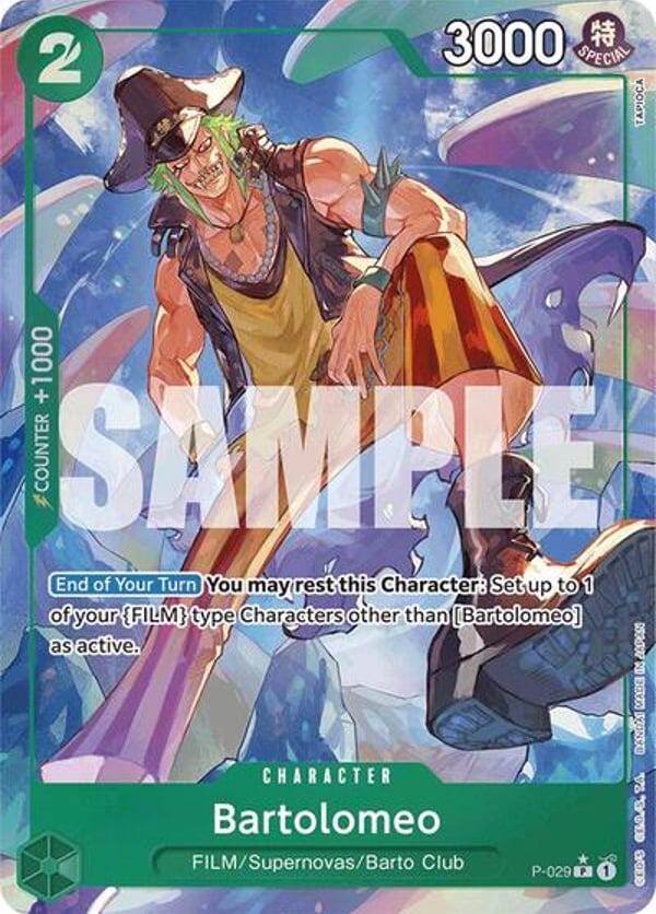 Bartolomeo (P-029) (Full Art) P-029 — English PRB-01 printing