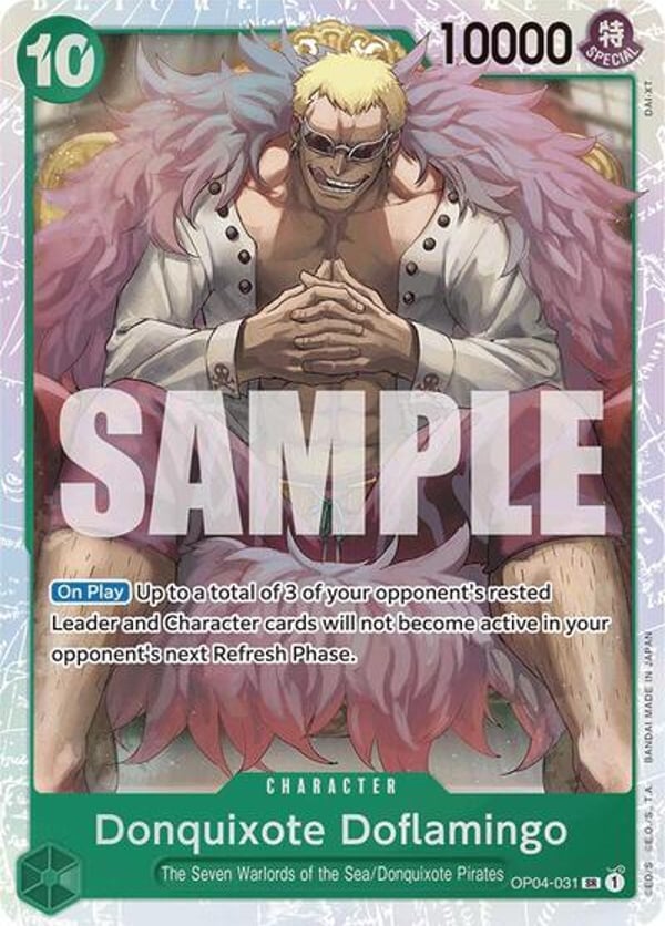 Donquixote Doflamingo (Reprint) OP04-031 — English PRB-01 printing