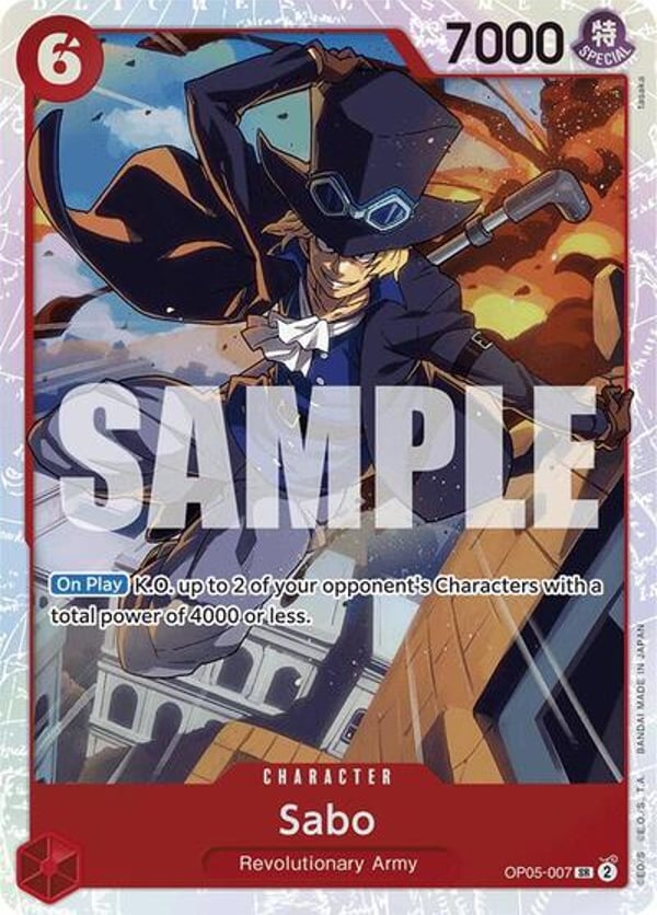 Sabo (OP05-007) (Reprint) OP05-007 — English PRB-01 printing