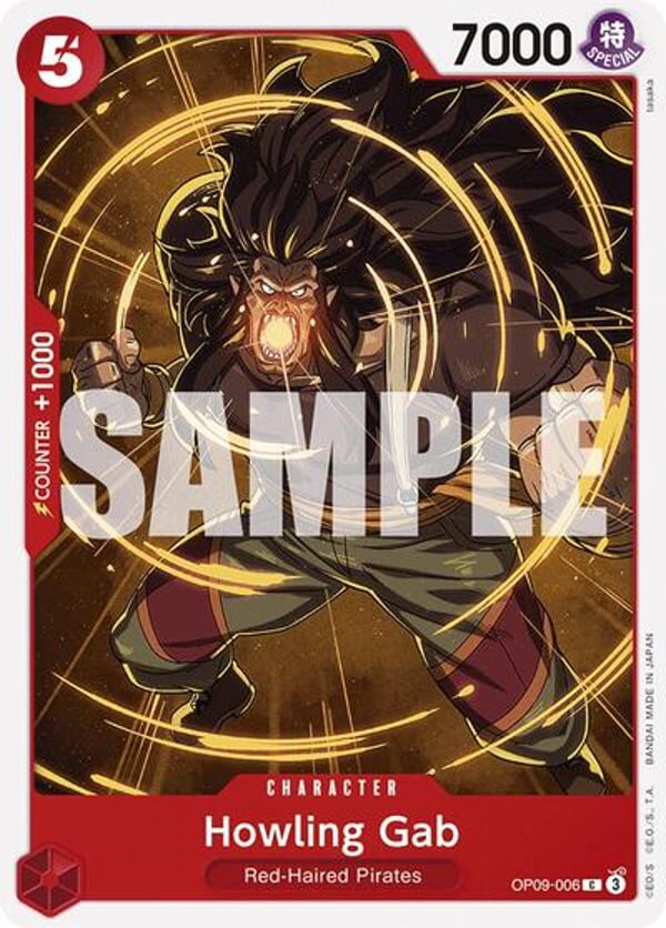 Howling Gab OP09-006 — English OP-09 printing