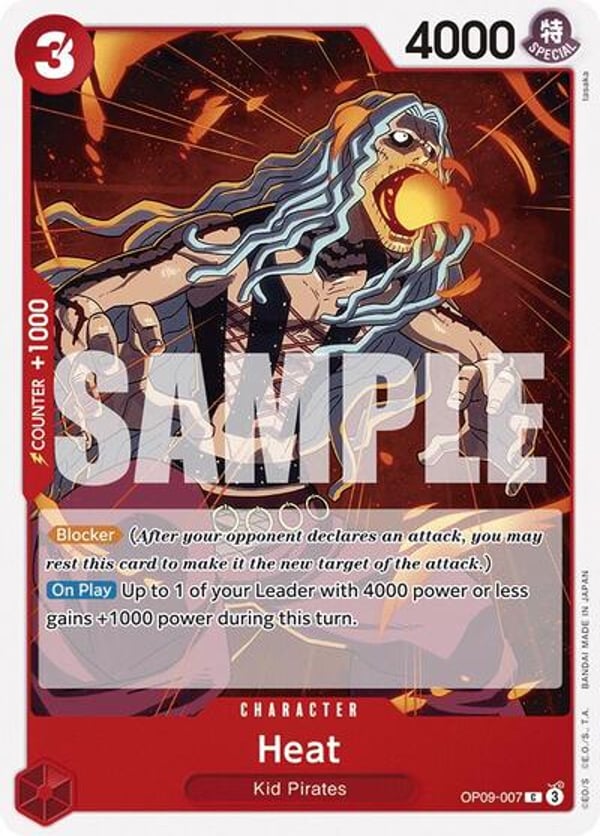 Heat OP09-007 — English OP-09 printing