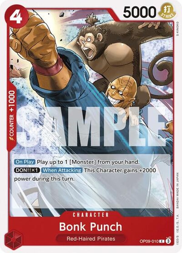 Bonk Punch OP09-010 — English OP-09 printing