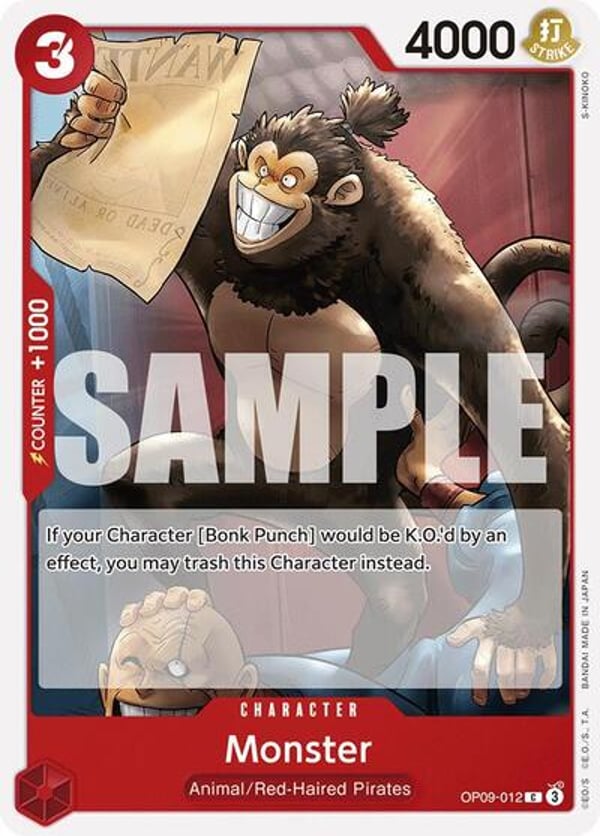 Monster OP09-012 — English OP-09 printing
