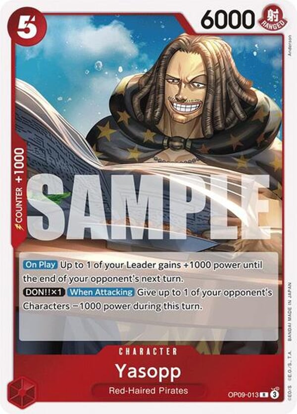 Yasopp OP09-013 — English OP-09 printing
