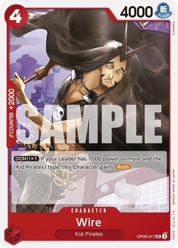 Wire OP09-017 — English OP-09 printing