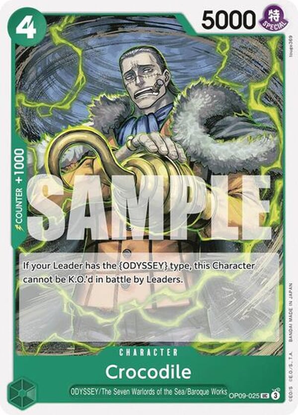 Crocodile (025) OP09-025 — English OP-09 printing