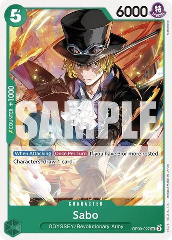 Sabo (027) OP09-027 — English OP-09 printing