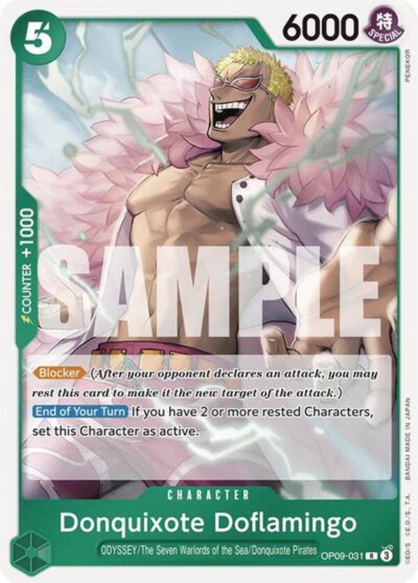 Donquixote Doflamingo OP09-031 — English OP-09 printing
