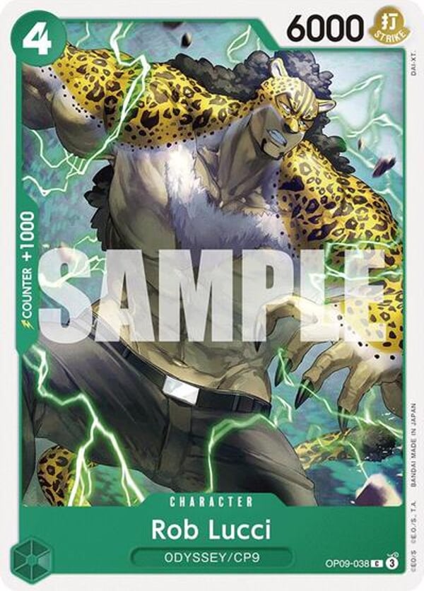 Rob Lucci (038) OP09-038 — English OP-09 printing