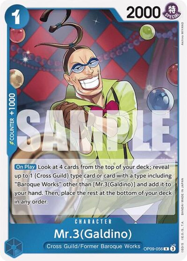 Mr.3(Galdino) (Galdino) OP09-056 — English OP-09 printing