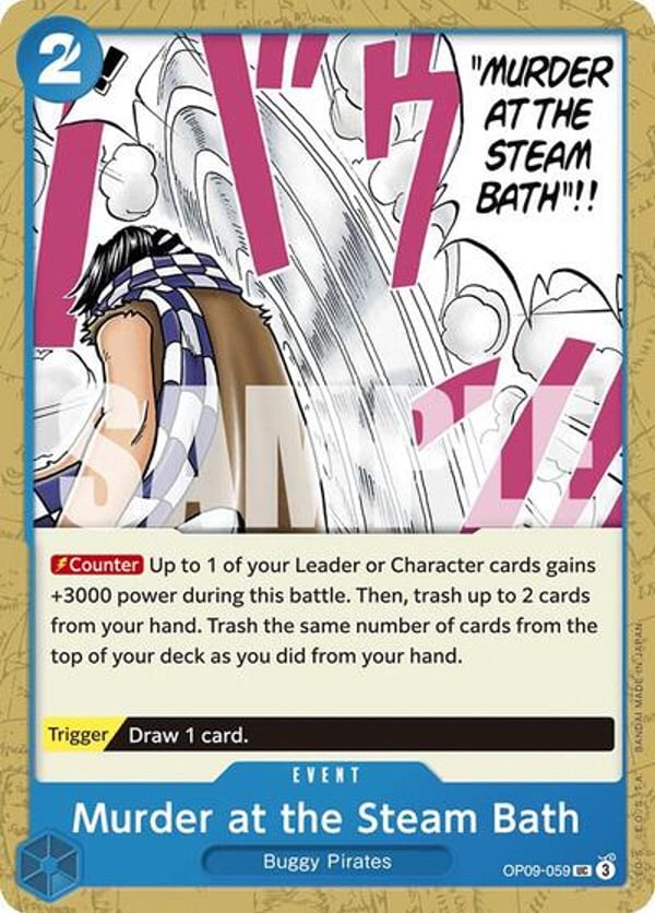 Murder at the Steam Bath OP09-059 — English OP-09 printing