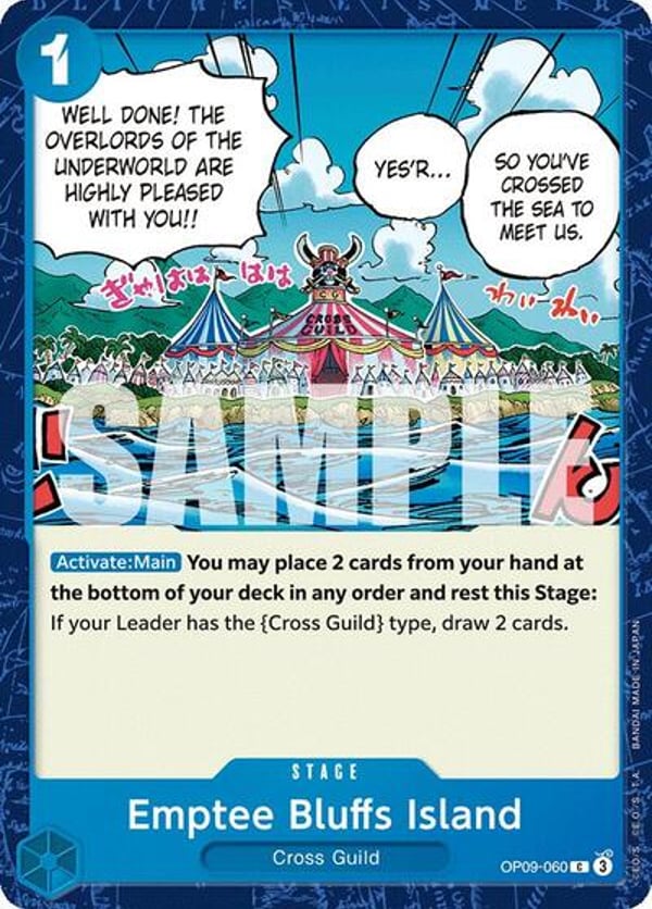Emptee Bluffs Island OP09-060 — English OP-09 printing
