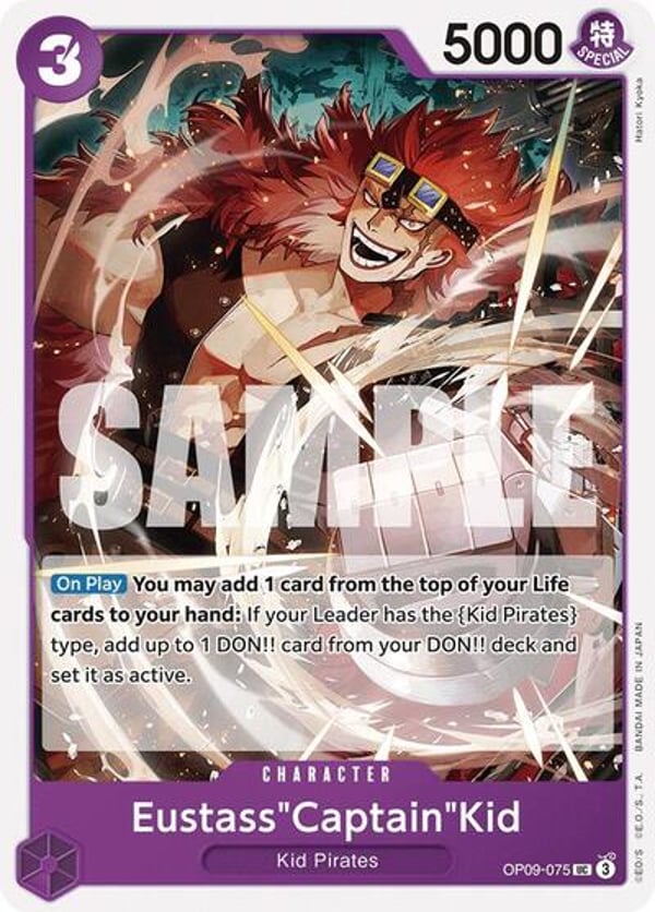 Eustass"Captain"Kid OP09-075 — English OP-09 printing