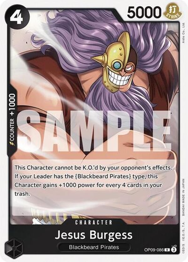 Jesus Burgess OP09-086 — English OP-09 printing
