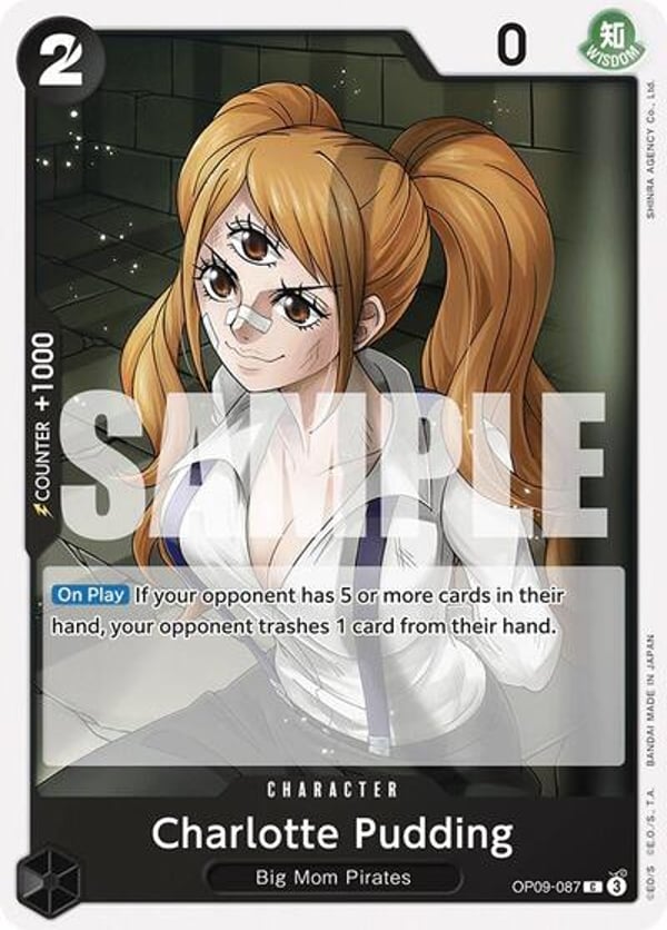Charlotte Pudding OP09-087 — English OP-09 printing