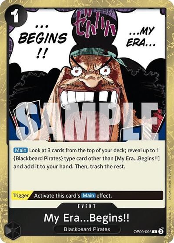 My Era...Begins!! OP09-096 — English OP-09 printing