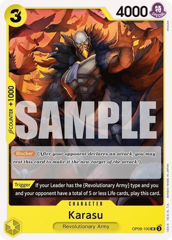 Karasu OP09-100 — English OP-09 printing