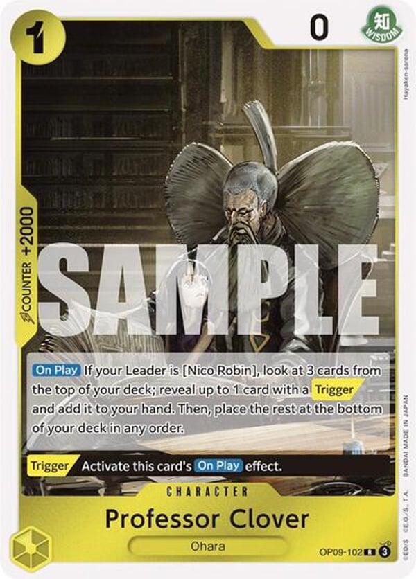 Professor Clover OP09-102 — English OP-09 printing