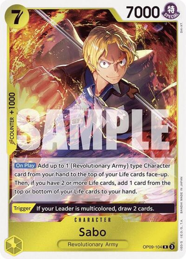 Sabo (104) OP09-104 — English OP-09 printing