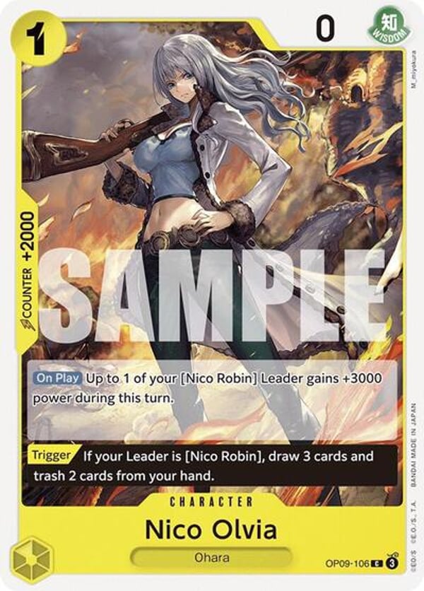 Nico Olvia OP09-106 — English OP-09 printing