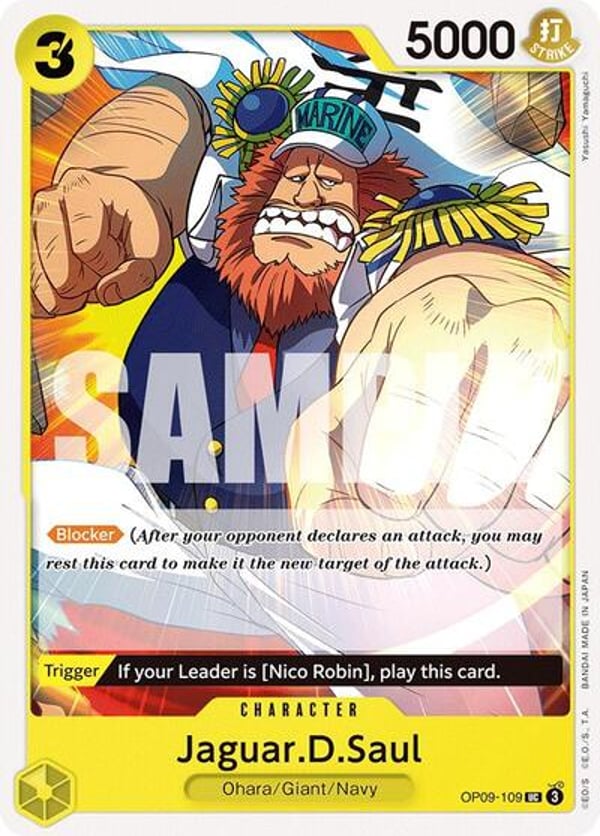 Jaguar.D.Saul OP09-109 — English OP-09 printing