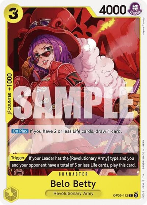 Belo Betty OP09-112 — English OP-09 printing