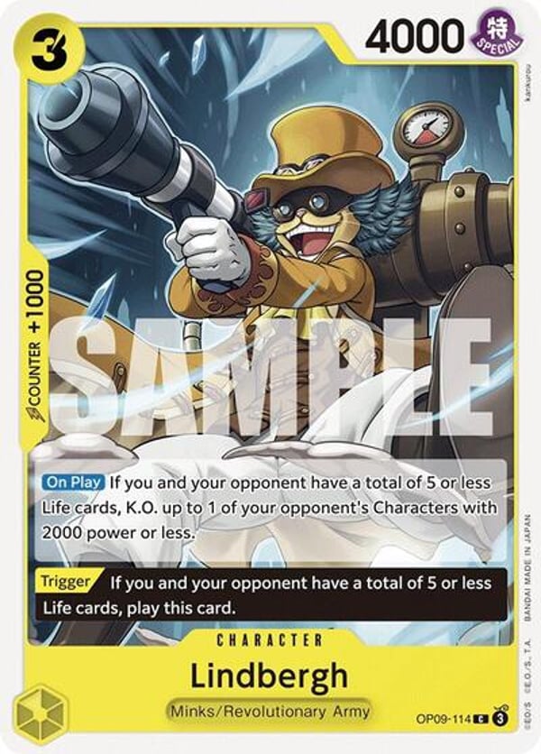 Lindbergh OP09-114 — English OP-09 printing