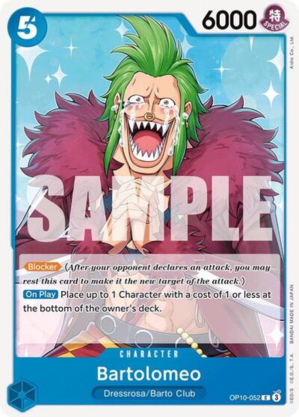 Bartolomeo OP10-052 — English OP-10 printing