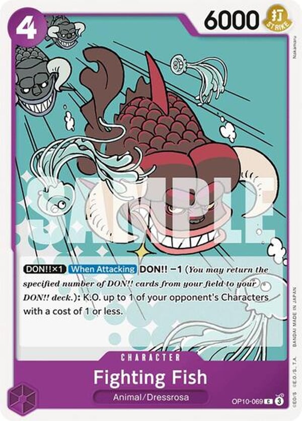 Fighting Fish OP10-069 — English OP-10 printing